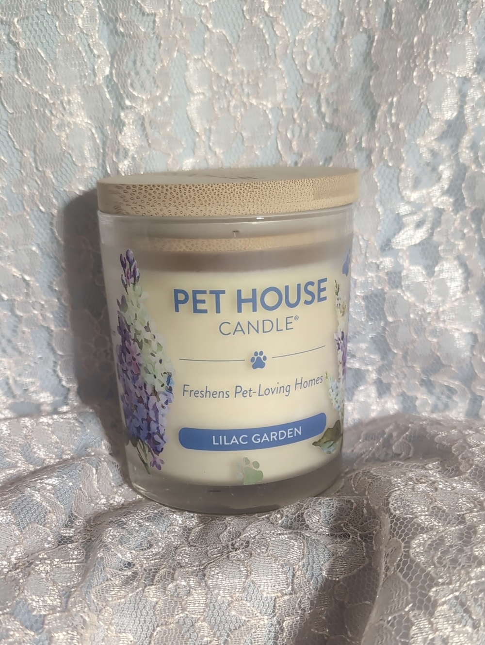 Lilac Garden Candle - White